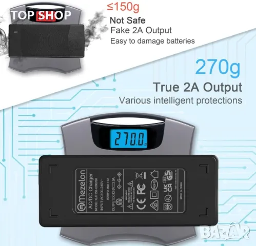 Mezelon® 42V 2A зарядно устройство за електрически скутери Xiaomi и Segway Ninebot, снимка 2 - Друга електроника - 49566666