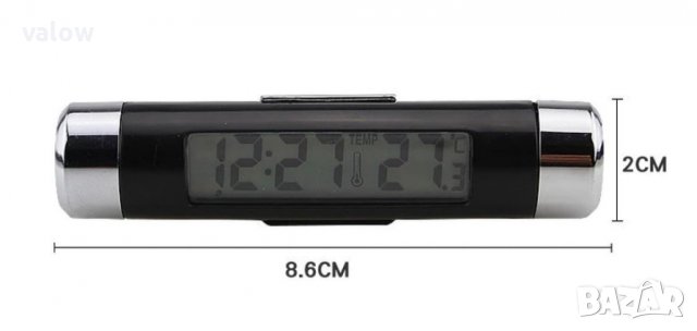 Часовник / термометър за кола автомобил електронен, снимка 3 - Аксесоари и консумативи - 39704012