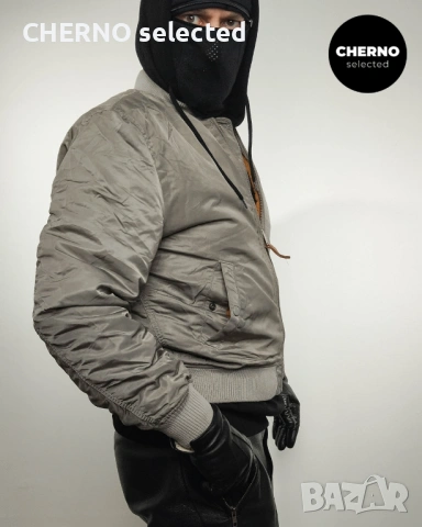 Мъжко бомбър яке ALPHA INDUSTRIES MA-1 Flight Bomber Jacket – размер XL•L – отлично състояние, снимка 9 - Якета - 52977206