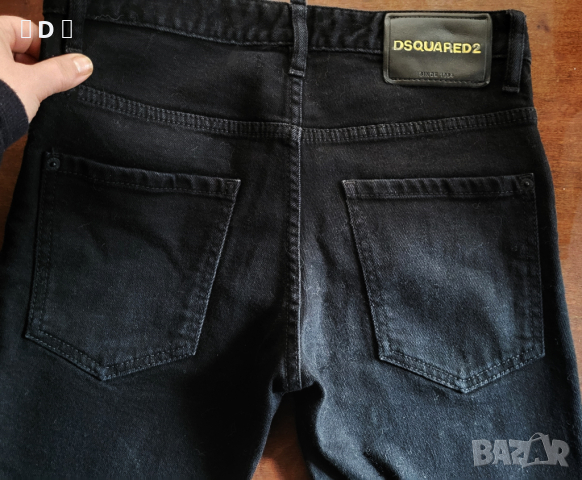 DSQUARED 2 оригинални черни дънки  С - м,44, снимка 2 - Дънки - 44791960