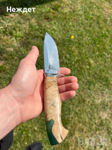 Ловен нож от лагер шх15 кован. , снимка 7 - Ножове - 50556975