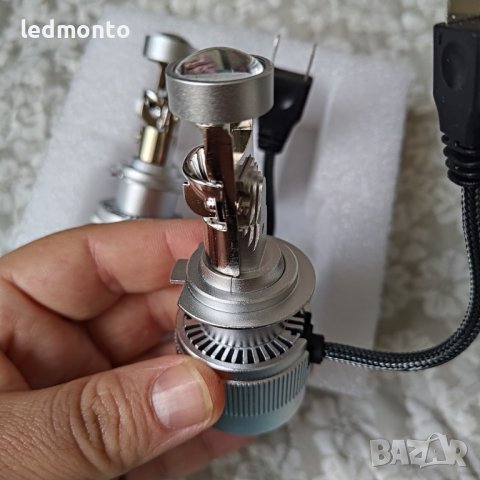 LED Крушки H7 с Лупи - Ъпгрейд за По-Добра Видимост! Х7 лед  , снимка 4 - Аксесоари и консумативи - 44437803