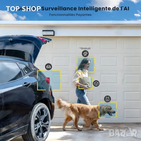 WiFi камера със соларен панел и акумулатор ieGeek ZS-GX4S 5 MP, снимка 5 - Комплекти за видеонаблюдение - 49157056