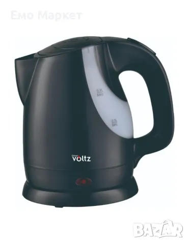 Електрическа кана Voltz Premium RP51230F, 1300W,  0.9л., Бяло/черно, бяло/червено, черен, снимка 2 - Кани - 49452430