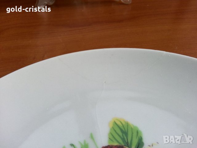Стар български порцелан чинии, снимка 4 - Антикварни и старинни предмети - 33961705