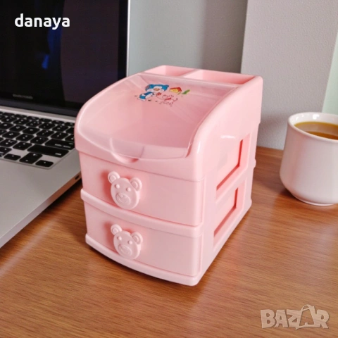 6397 Мини органайзер за бюро с 2 чекмеджета, снимка 2 - Органайзери - 53412737