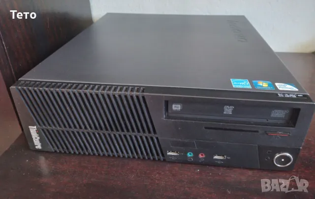 Четириядрен компютър Lenovo с Intel i5-3470, 8GB RAM и лицензиран Windows 10, SFF