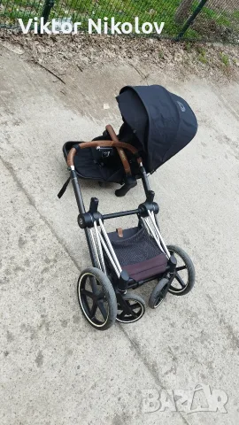 Комплект Cybex Priam 4 летен кош с поставка за чаша/шише и куки за чанта, Пловдив, снимка 11 - Детски колички - 56140270