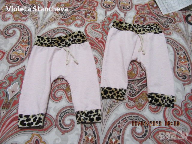 ДВЕ БЕБЕШКИ ПАНТАЛОНЧЕТА, снимка 1 - Панталони и долнища за бебе - 39267553