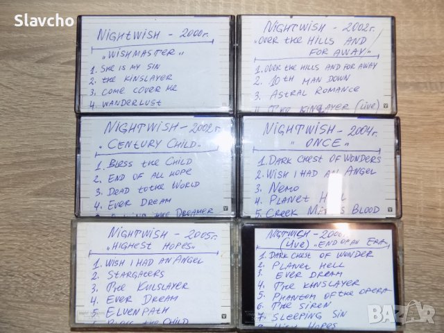 Аудио касети - 6 броя -Tdk AD-60/90/120/ със записи на - Nightwish - 2000/2002/2004/2005/ 2006 live, снимка 7 - Аудио касети - 40752571