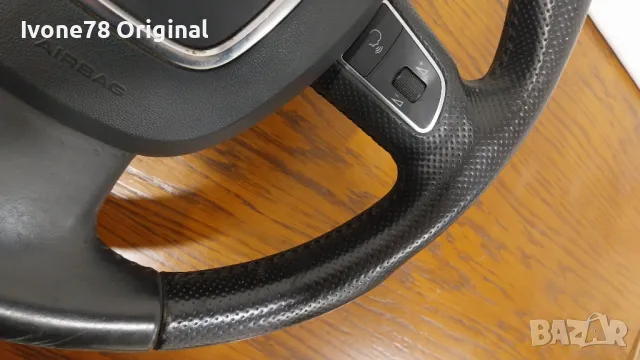 ПРОМОЦИЯ Трилъчев волан от естествена кожа за AUDI, снимка 4 - Аксесоари и консумативи - 48423950