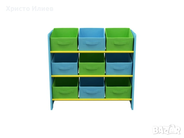 Детска етажерка органайзер за детски играчки и принадлежности, снимка 3 - Мебели за детската стая - 53783604