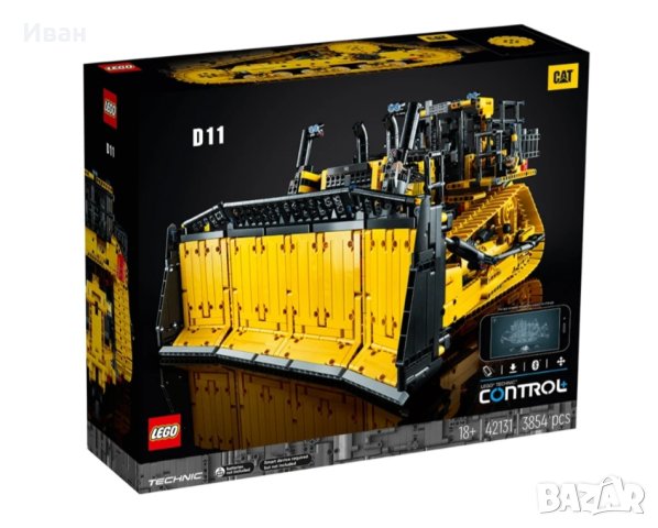 LEGO® Technic 42131 - Булдозер Cat® D11 с приложение за управление. Нов и запечатен !!!, снимка 3 - Други игри - 42700943