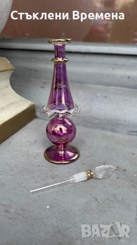 стъклено шишенце за парфюм, снимка 3 - Декорация за дома - 52546768