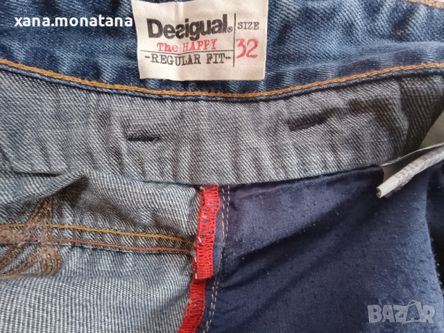 Дънки Desigual rainbow-32 номер , снимка 6 - Дънки - 44681108