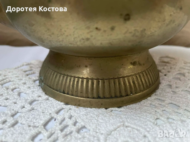 Красив месингов чайник от Англия, снимка 6 - Антикварни и старинни предмети - 53389479