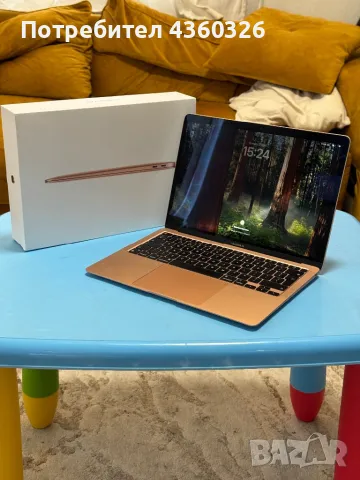 MacBook Air 13.3” (2020) M1 256GB 8GB Gold, снимка 1