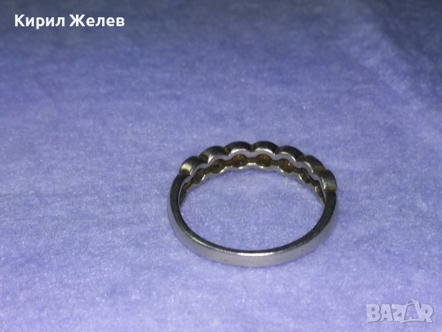 Стар СКЪПОЦЕНЕН СРЕБЪРЕН ПРЪСТЕН СРЕБРО 925 АНГЛИЯ с ЮВЕЛИРНО ФАСЕТИРАН ЖЪЛТ ЗЛАТЕН ТОПАЗ 39895, снимка 14 - Пръстени - 42638207