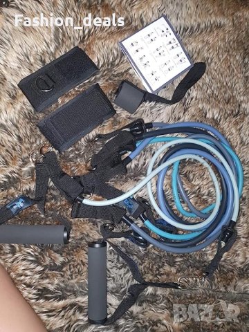 Нов Комплект тренировъчни ленти за фитнес/ Мъже Жени Спорт, снимка 7 - Фитнес уреди - 41327030