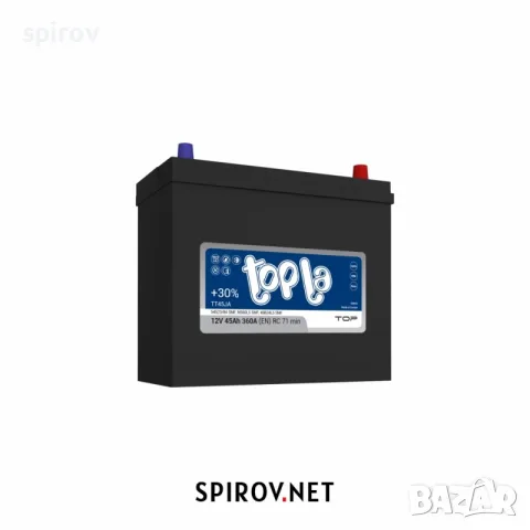 Акумулатор Topla JIS 12V 45Ah 360A /д+/
