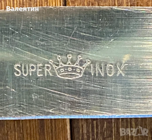 #0011# Комплект прибори за хранене за 6 души. Винтидж. Италия. Неръждаема стомана/посребрена., снимка 6 - Прибори за хранене, готвене и сервиране - 50685408