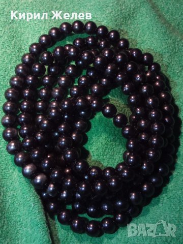 СТАРО ТЕЖКО ТИП ПЕРЛЕНО КРИСТАЛНО РЕТРО КОЛИЕ 7845, снимка 3 - Колиета, медальони, синджири - 31451119