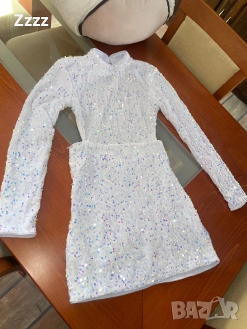 Дамска рокля с пайети, снимка 4 - Рокли - 52870105