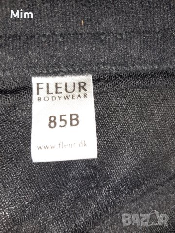 FLEAUR 85 В Черен корсет с бяла бродерия с жартиери за чорапи , снимка 7 - Корсети, бюстиета, топове - 41451222