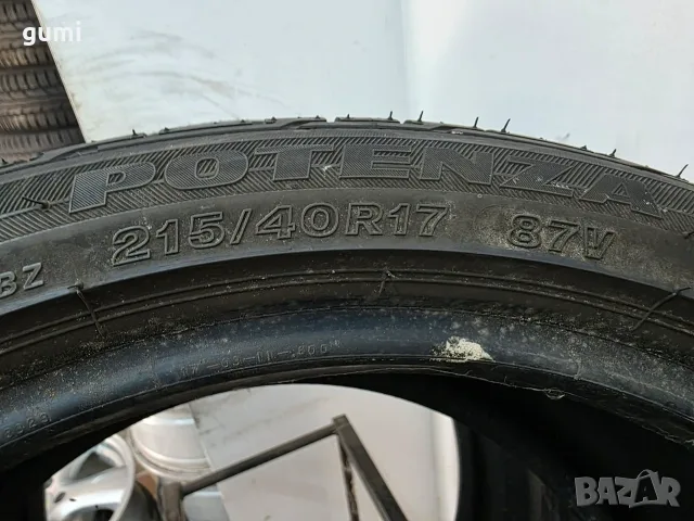 2бр летни гуми 215/40/17 BRIDGESTONE L06605 , снимка 4 - Гуми и джанти - 55854333