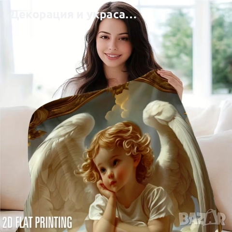 Одеало с ангел за Кръщене, снимка 3 - Други - 52585059