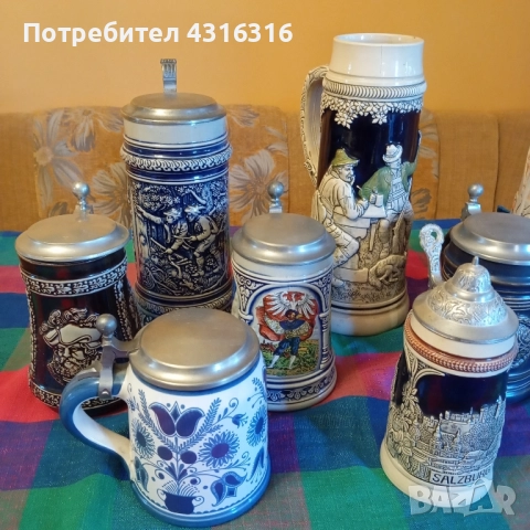 Различни по обем халби, снимка 3 - Колекции - 52126602