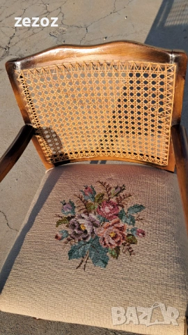 Кресло с гобленова дамаска №041, снимка 6 - Дивани и мека мебел - 53254075