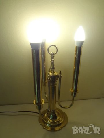 Стилна класическа лампа, снимка 4 - Настолни лампи - 50587288