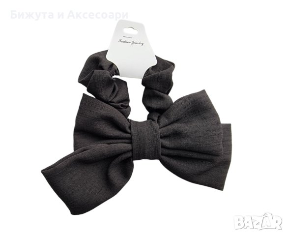 Ластик черен с голяма панделка, снимка 1