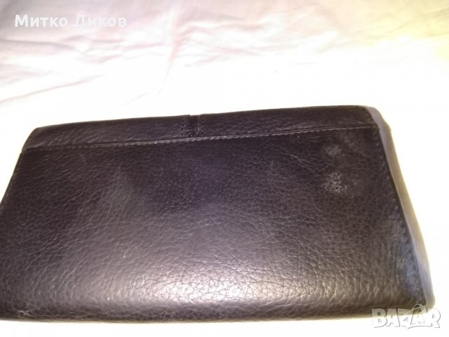 Портмоне кожено Хейшън черно мат 155х95мм, снимка 3 - Портфейли, портмонета - 34302565