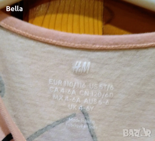 Рокля H&M 4-6 г., снимка 3 - Детски рокли и поли - 52013731