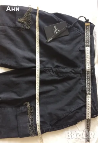 Mason's нов с етикет черен дамски панталон с еластан, снимка 4 - Панталони - 47739306