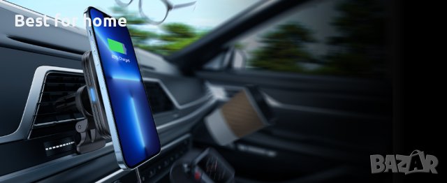 ESR Магнитно безжично зарядно устройство за кола HaloLock, снимка 13 - Зарядни за кола - 40806638