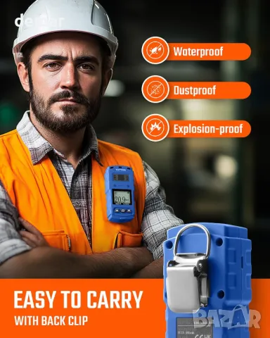 TopTes Guard-756 O2 монитор, преносим кислороден детектор,0,5s реакция, снимка 5 - Друга електроника - 48413722