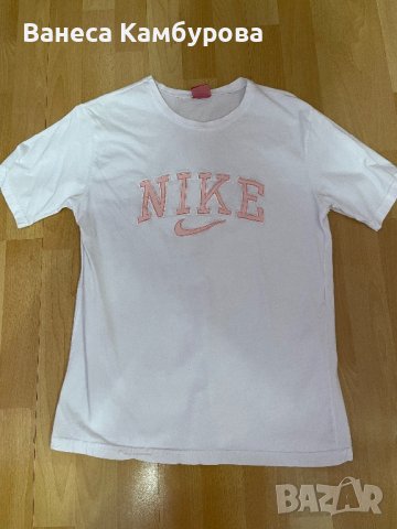 Бяла тениска Nike , снимка 1 - Тениски - 41592141