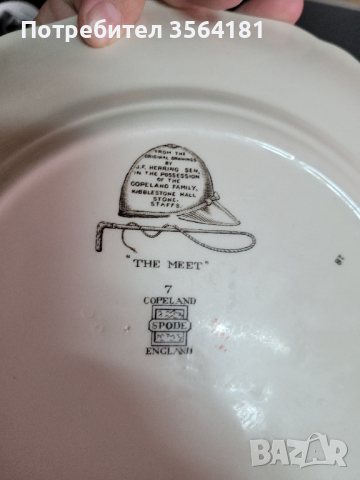 серийна порцеланова чиния, снимка 2 - Колекции - 44535817