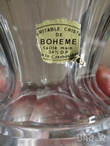кристална ваза-бохемия, снимка 4 - Вази - 41346445