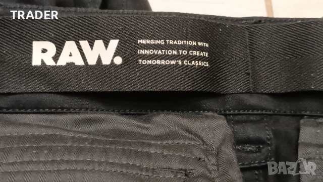 къси гащи панталони армейски бермуди G-STAR Raw Denim  черни, снимка 8 - Къси панталони - 35182855