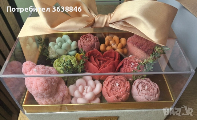Свещи,подаръчна кутия със свещи, снимка 2 - Декорация за дома - 53606694