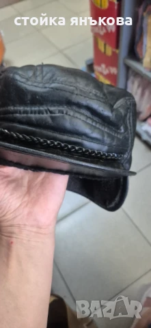 Продавам кожена мъжка ушанка, снимка 2 - Шапки - 51327842