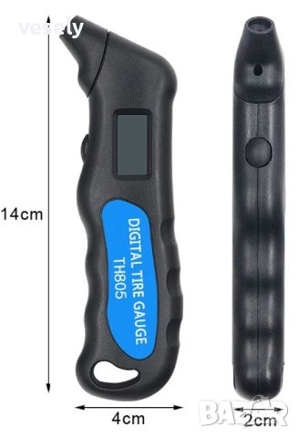 Цифров LCD манометър за гуми, снимка 3 - Аксесоари и консумативи - 17993652