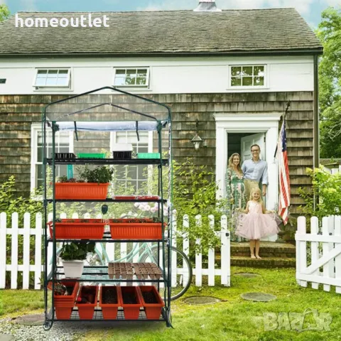 Мини оранжерия за външна и вътрешна употреба с 5 нива G311A00 GREEN HOUSE 5-LAYER, снимка 2 - Оранжерии - 47942896