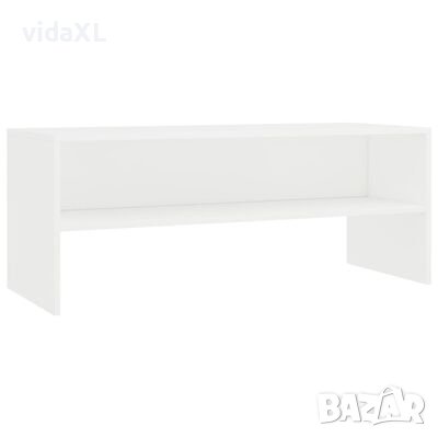 vidaXL ТВ шкаф, бял, 100x40x40 см, ПДЧ(SKU:800045, снимка 1