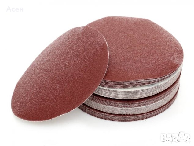 ШКУРКА С ВЕЛКРО, Ø 125 MM 50бр., снимка 2 - Други инструменти - 39494853