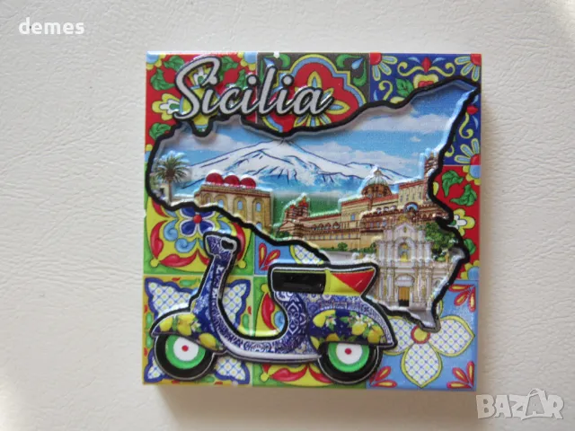 Магнит от Сицилия, Италия, снимка 2 - Колекции - 48072524